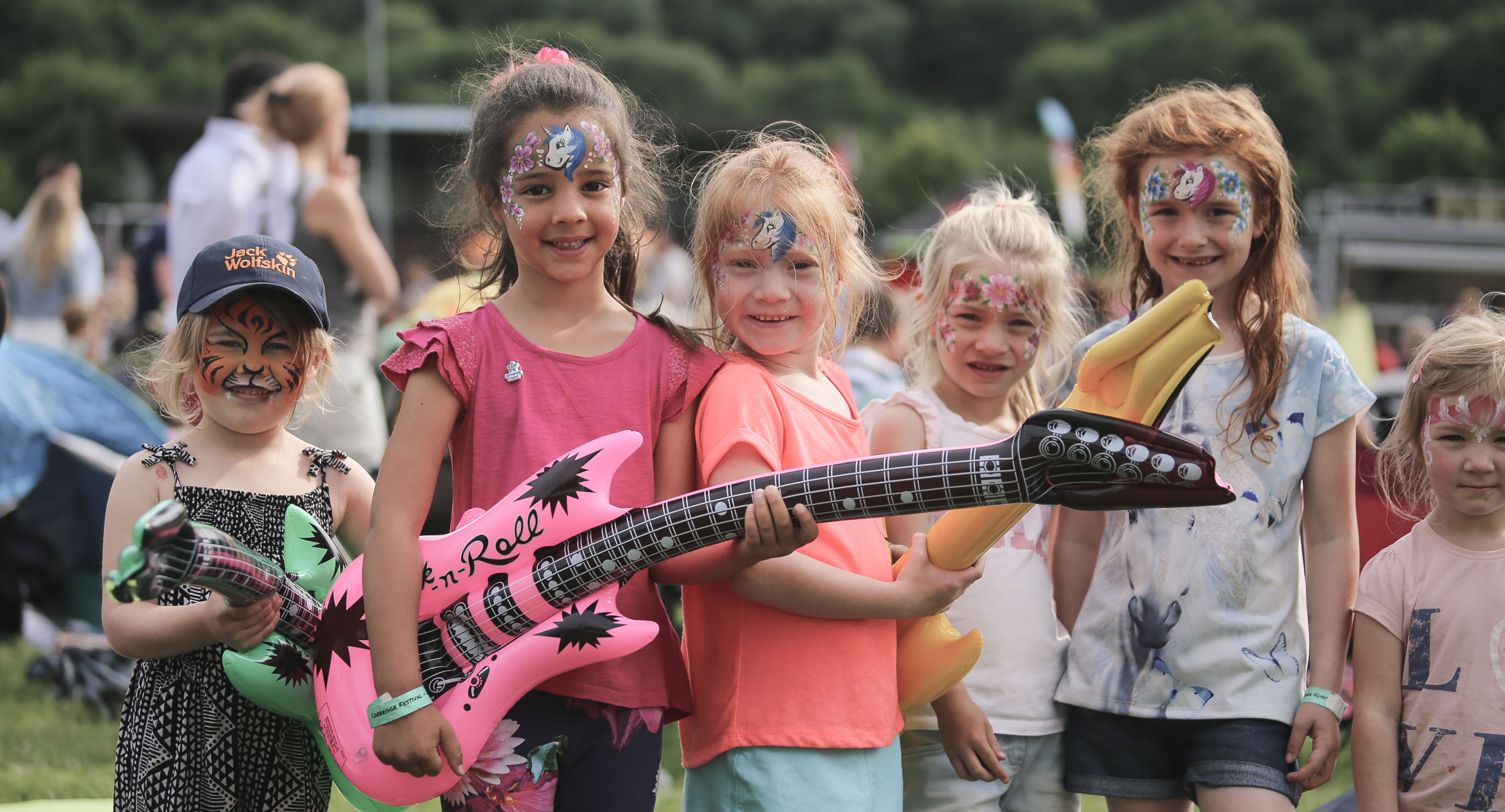 Kids dressed up at family-friendly festival