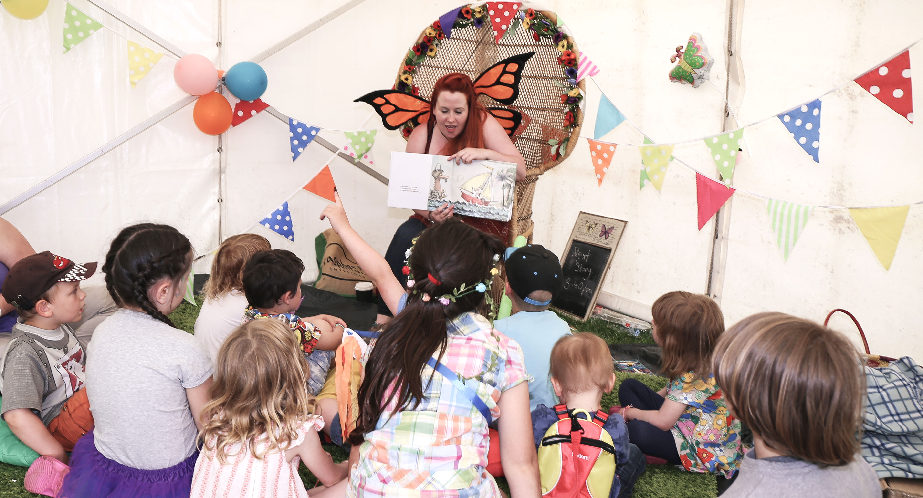 Story-telling at family-friendly festival
